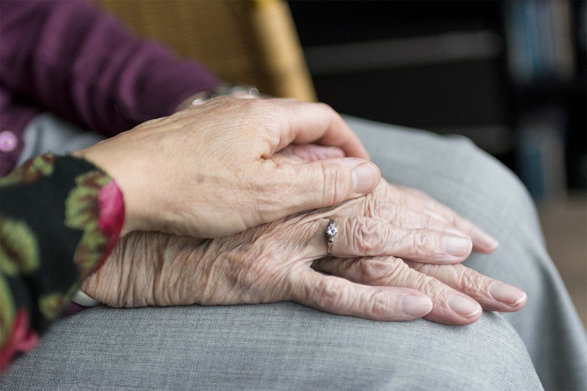 hands on top of each other