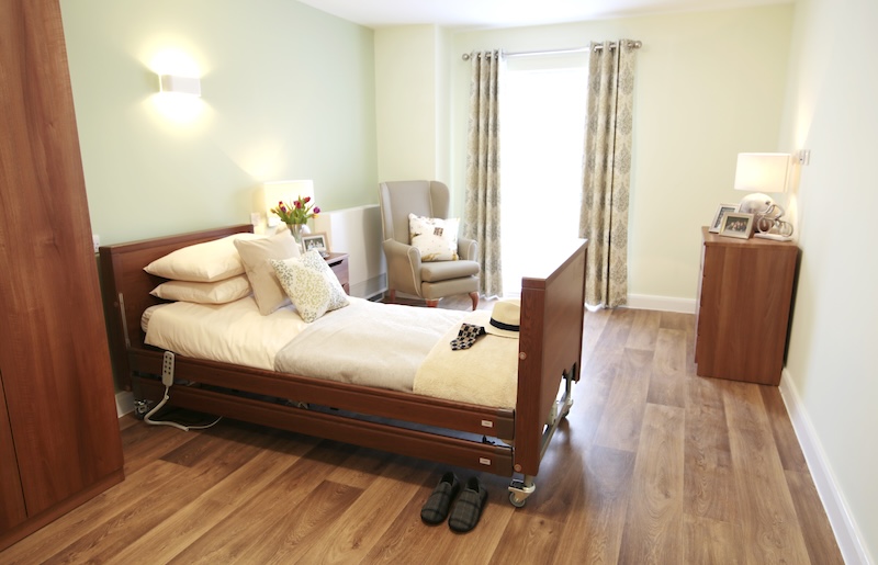 one of our bedrooms made up