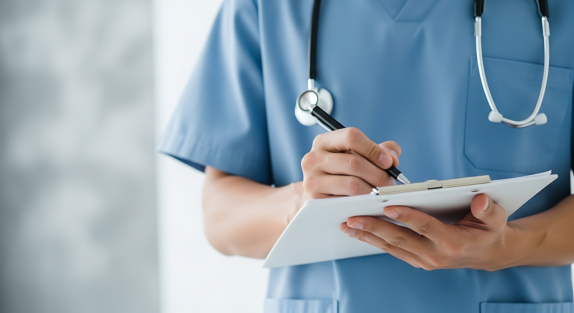 nurse writing notes